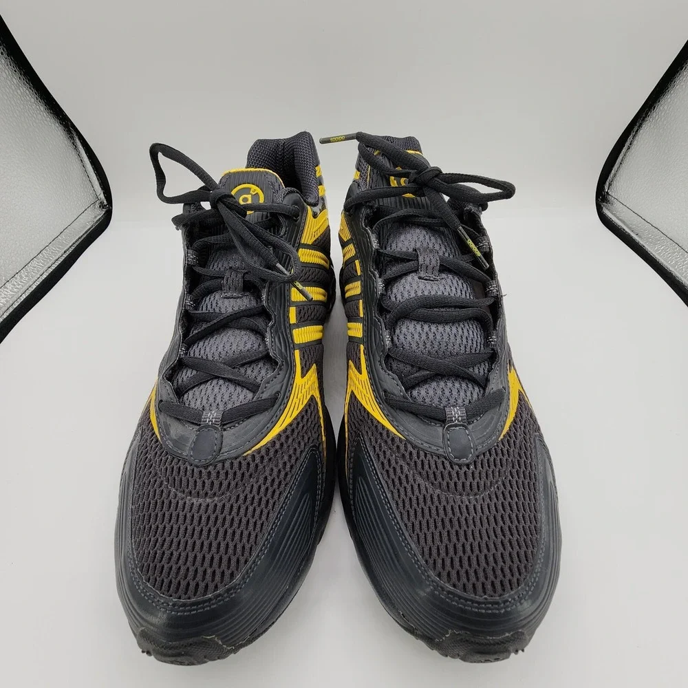 Adidas ZX 8000 PB Running Shoes Mens 12 Dark‎ Gray Yellow Bounce Sole Sneakers